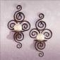 Wrought Iron Swirl Candle Holders